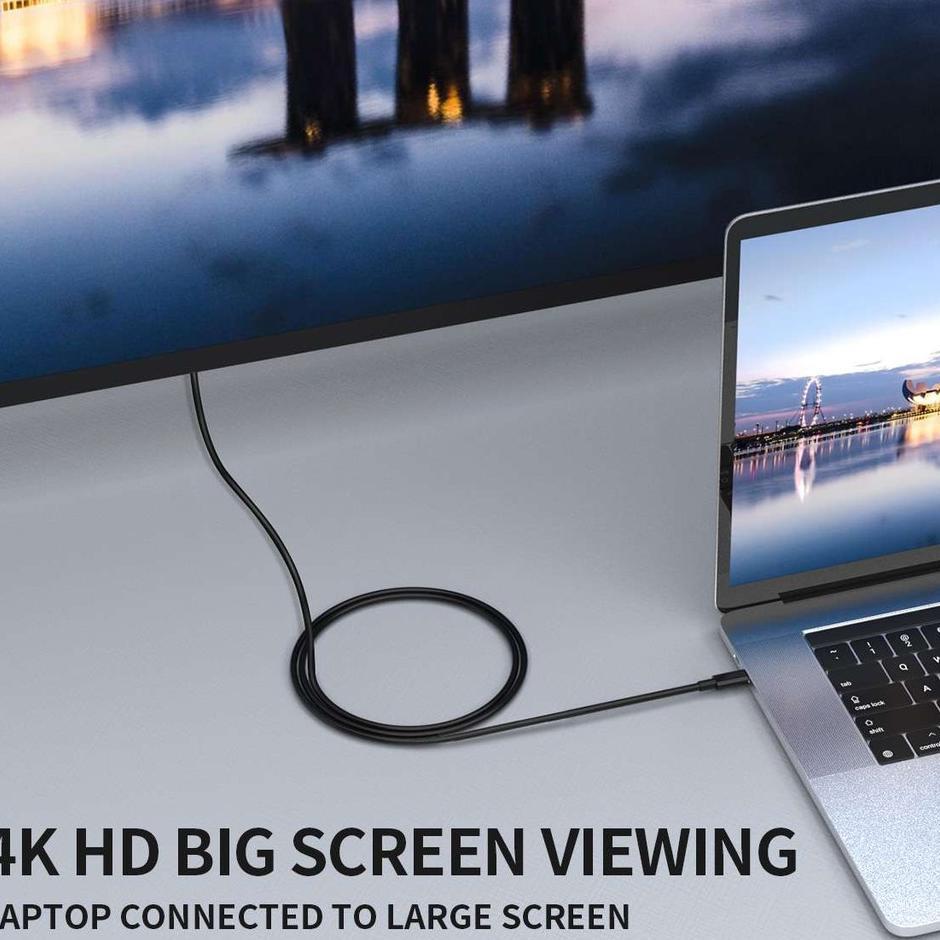Usb Kabel Type C To Hdmi 4K Aa80X Sm / Adapter Uhd Converter Hp Ke Tv / Proyektor