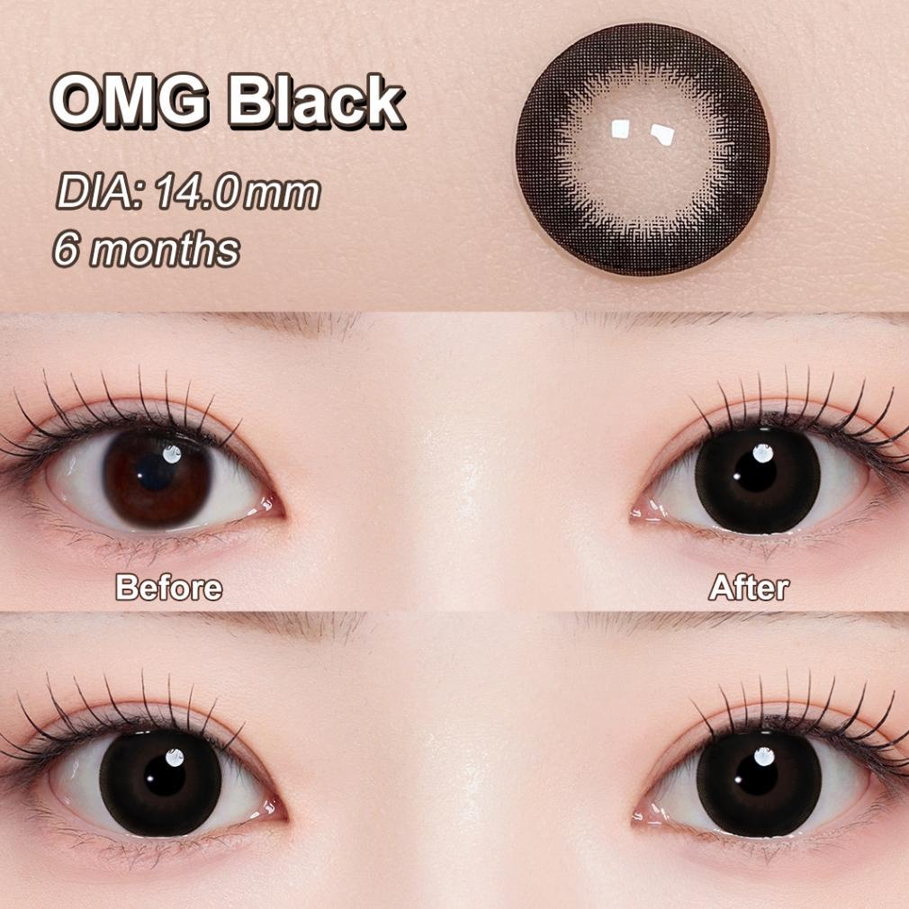 TERBARU [0.00~-6.00]MAGISTER SOFTLENS HITAM 14MM-14.5MM SOFTLENS MINUS