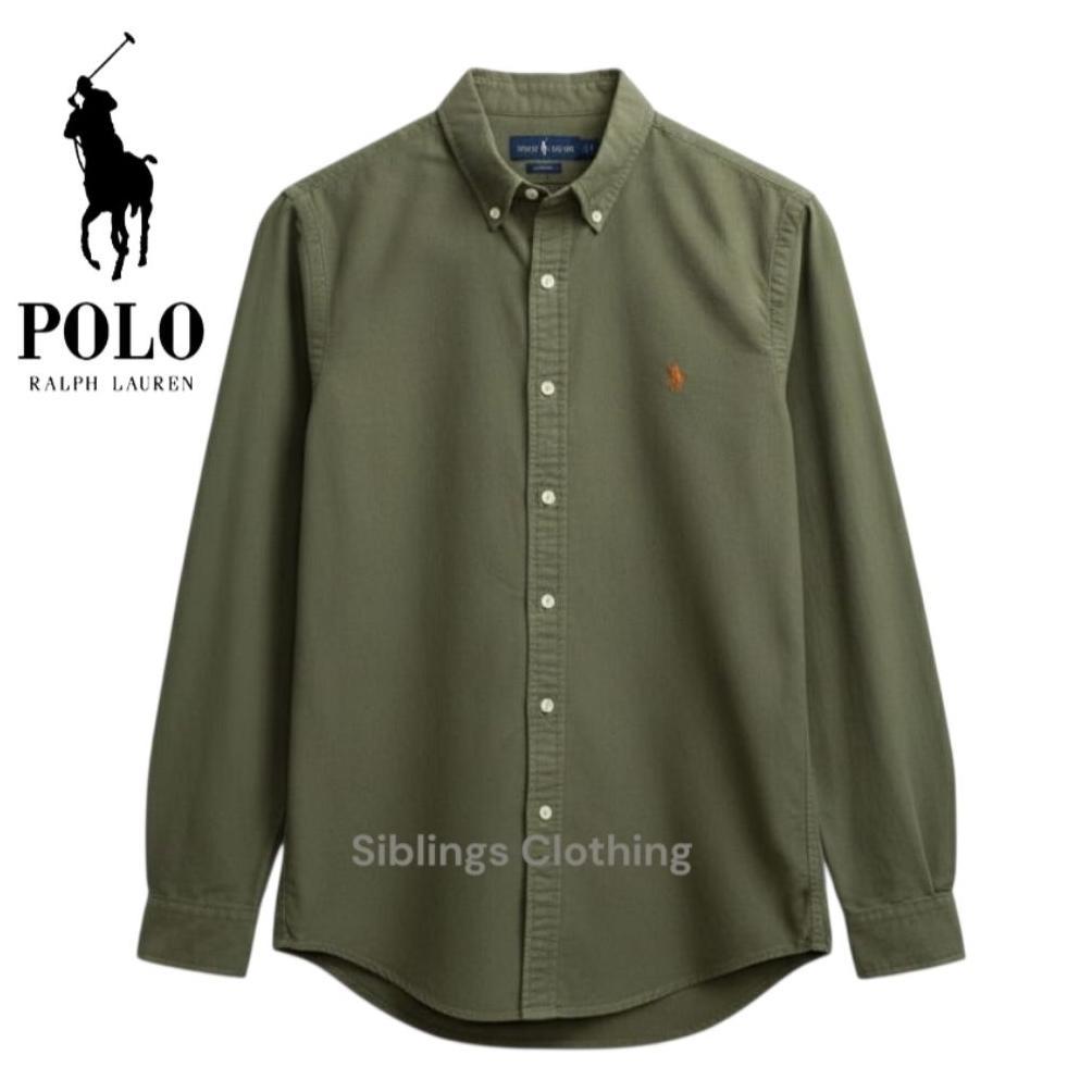 GARANSI Polo Kemeja Hitam Polos Kemeja Oxford kemeja panjang Lengan Kemeja Brandead Quality Premium 