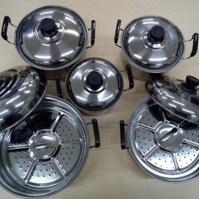 FREE ONGKIR MINI PANCI SET STAINLESS 12 PCS - PANCI SET STEAMER - PANCI STAINLESS