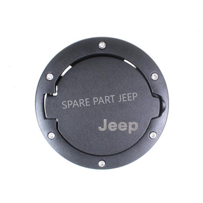 Cover Tutup Tangki Bensin Hitam . Fuel Filler Jeep Wrangler Rubicon Jk Original Dan Terpercaya