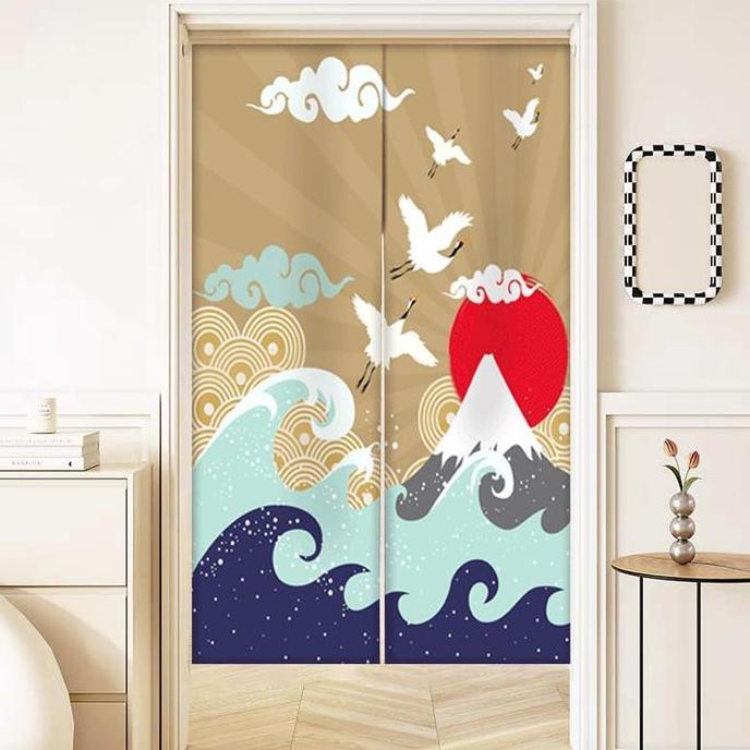 Gorden Pintu | Tirai Hordeng Pintu Kamar | Tirai Pintu Dapur Jepang LS