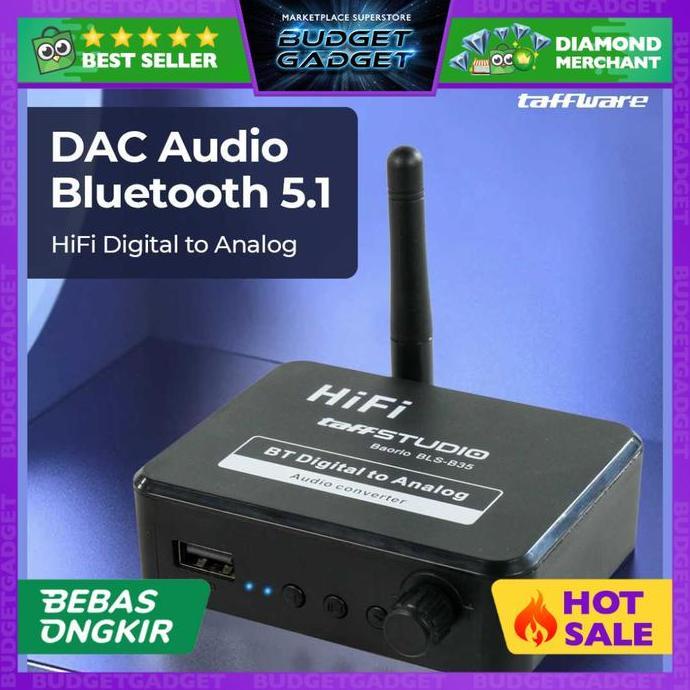 Awdx- Vaorlo Dac Audio Bluetooth 5.1 Receiver Hifi Digital To Analog Bls-B35