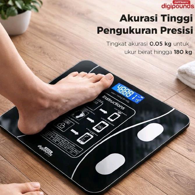 Timbangan Badan Digital Health Scale Smart Scale Bluetooth 180KG