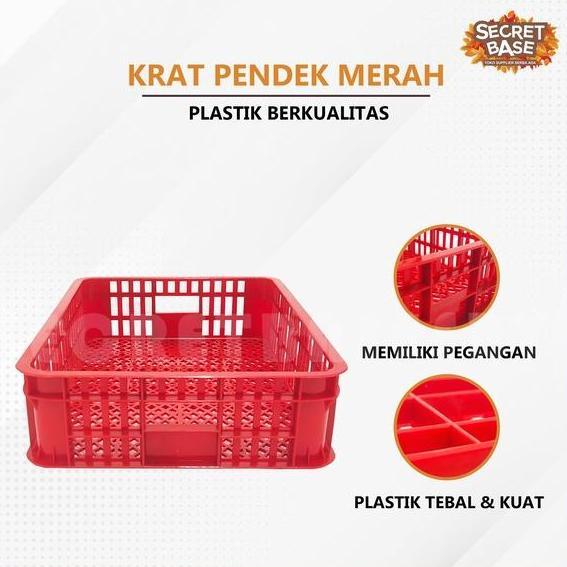 KRAT PENDEK - Keranjang Serbaguna / Keranjang Roti / Keranjang Plastik