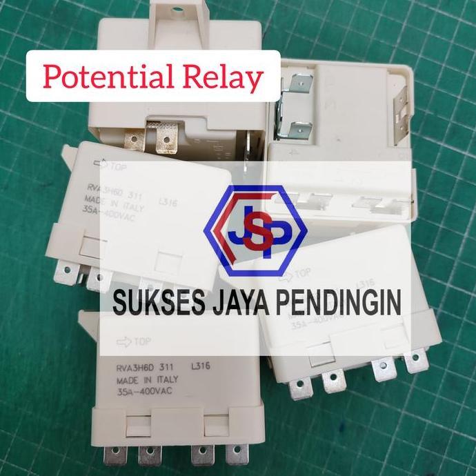 Potential Relay Rva3H6D Made In Italy 35A-400Vac Original Ready