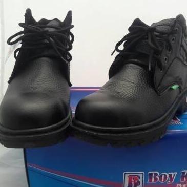 Sepatu safety ujung besi kulit asli boyken kr03cklt