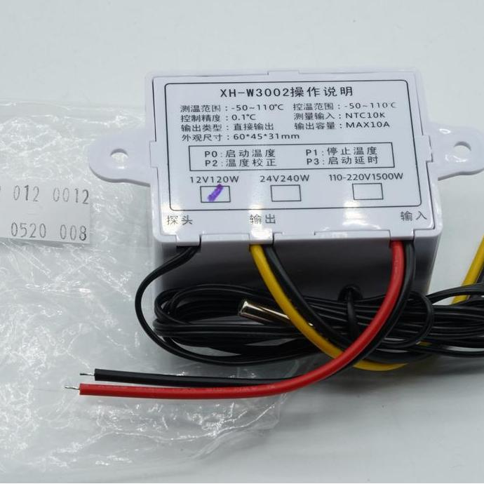 Xh-W3002 Xh-3002 Ac 12V 120W Digital Temperature Controller Thermostat Pengatur Suhu High Quality - 