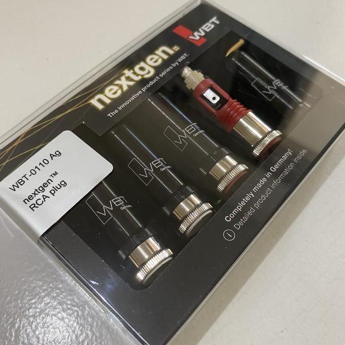 Promo Jack RCA WBT nextgen Silver 0110 Ag , wbt-0110ag RCA plug / konektor Diskon