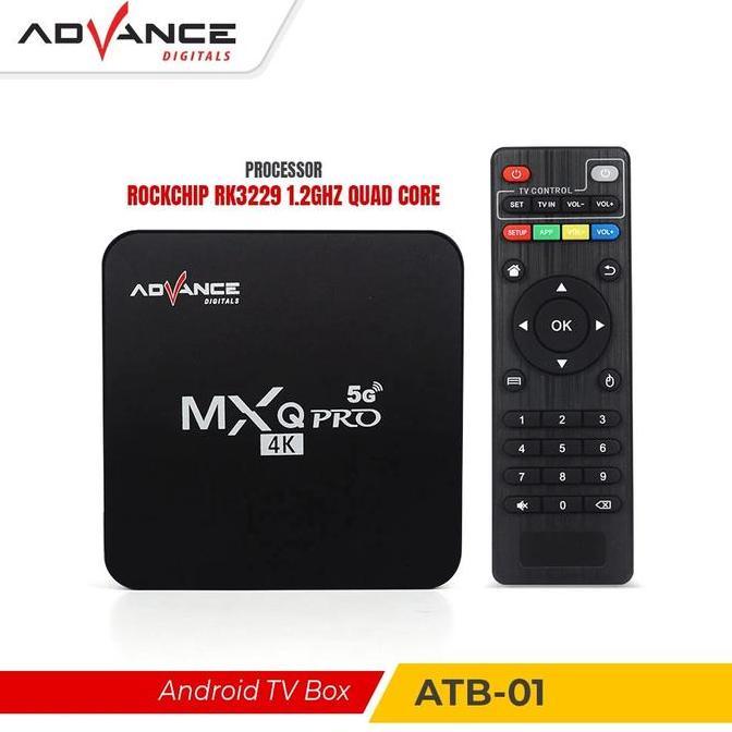 NEW - TV BOX Android ADVANCE ATB-01 Mxq Pro 4K Support Wifi 2+16GB