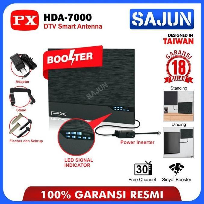 TERMURAH - PX HDA7000 Antena TV Digital Indoor HD Booster HDA-7000