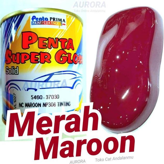 Promo Penta Super Gloss NC Maroon NP306 Cat Motor Mobil Merah Marun 200ml Diskon