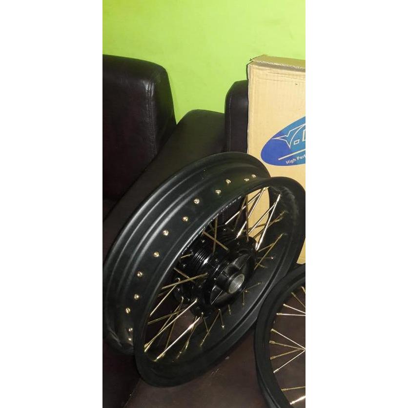 Velg belakang jari scorpio 4.5in+arm rd lebar+spacer gir