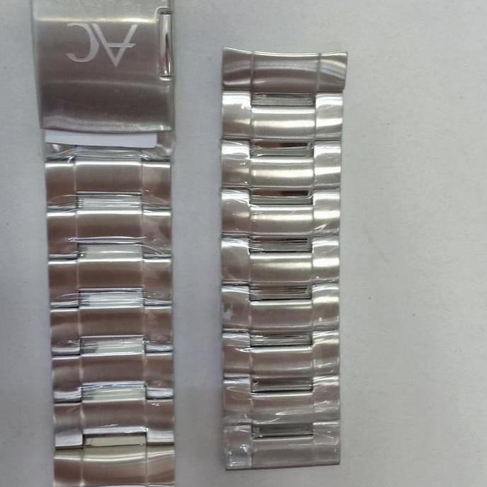 JUAL RANTAI JAM TANGAN STAINLES STEEL SILVER AC9205 AC 9205 24MM Orig