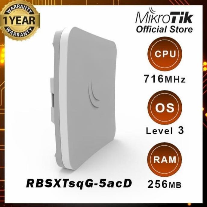 NEW Mikrotik RBSXTsqG-5acD RB SXTsqG 5acD SXTsq Lite5 Lite 5 ac