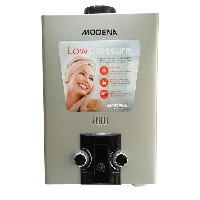 NEW WATER HEATER MODENA GI 6AV // PEMANAS AIR SHOWER KAMAR MANDI GAS