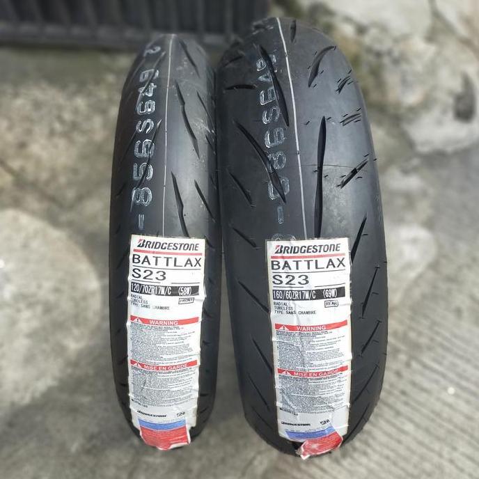 BAN BATTLAX BRIDGESTONE S23 120/70-17 & 160/60 BAN NINJA250 CBR R25 R15