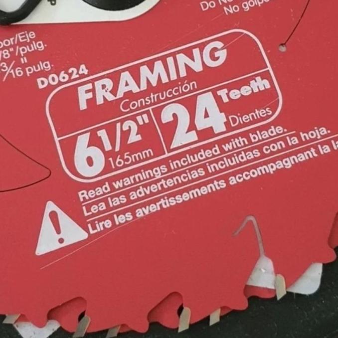 PROMO DISKON - DIABLO SAW BLADE 6 1/2 INCH CIRCULAR SAW TABLE SAW Mata Gergaji