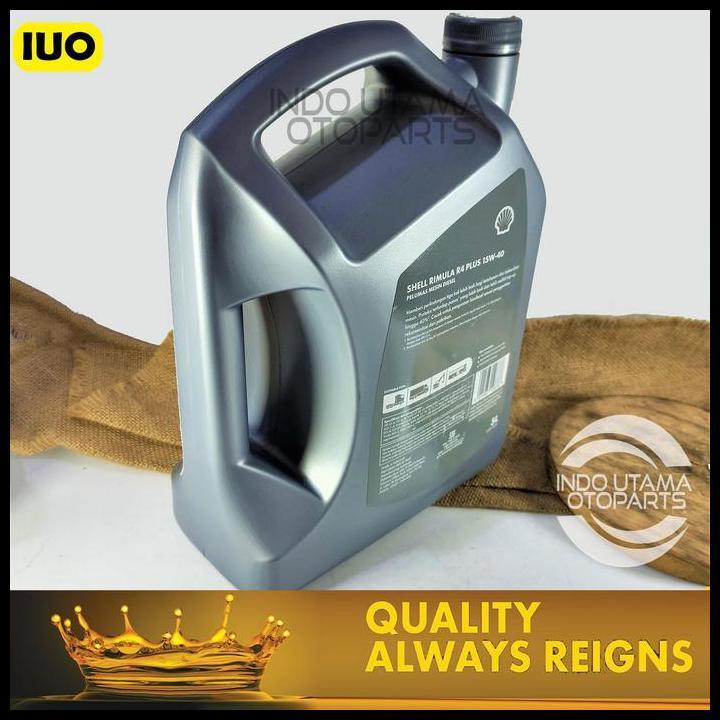 DISKON OLI MESIN SHELL RIMULA R4 PLUS 15W-40 15W40 HEAVY DUTY DIESEL 5 LITER 