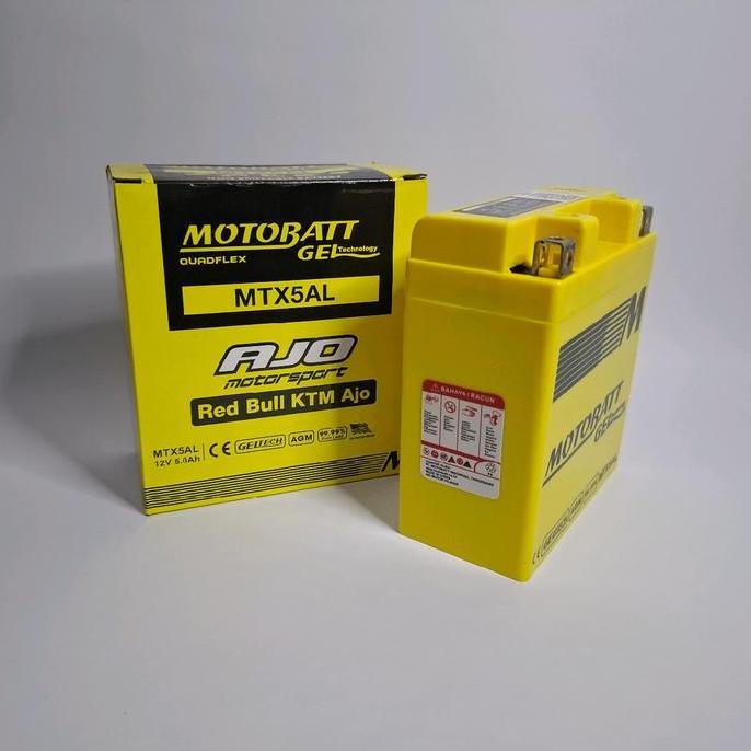 Aki Motor Yamaha Mio Sporty, Vega Zr, Jupiter Mx Old, Motobatt Mtx5Al Gel/Aki Kering