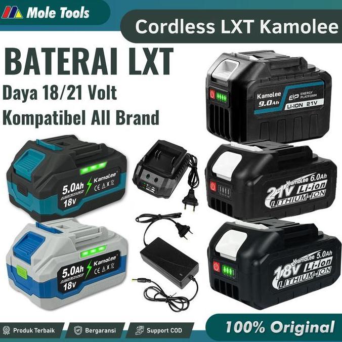BEST SELLER - Kamolee Baterai Lxt Li Ion Power Tools Terbaru - Battery Kamolee 18Volt/21Volt - Bater