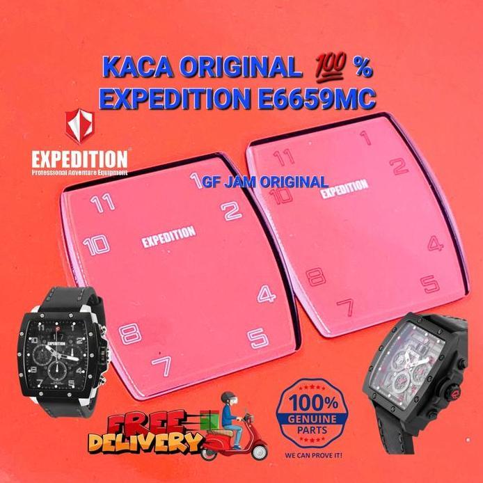KACA JAM TANGAN EXPEDITION E6659 E 6659 ORIGINAL 100% PART DIJAMIN