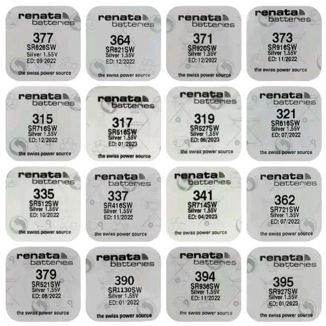 Baterai/Batu jam tangan Renata 100% Original