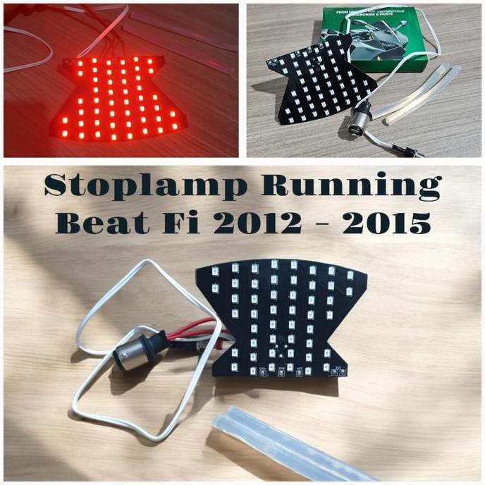 PAPAN LAMPU STOP STOPLAMP LED 10MODE RUNNING BEAT KARBU 2008-2012 BEAT FI 2012-2015 BEAT NEW 2020-20