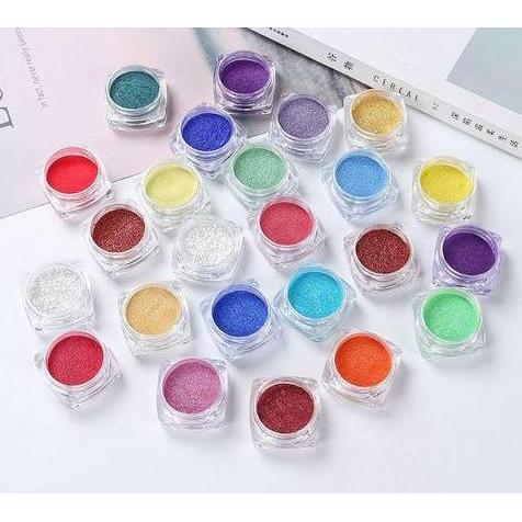 TERMURAH - 12 Color Resin Dye Pearl Pigment - Bubuk Mica Pewarna Resin (12 Warna)