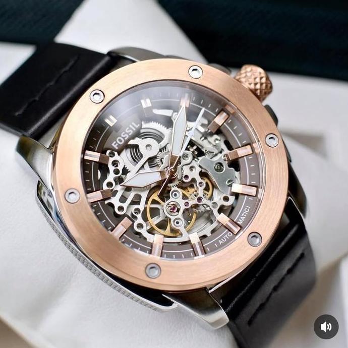 Jam Tangan Pria Original ME3082 FS 3082 Machine Automatic Leather Original Garansi Resmi 2Tahun