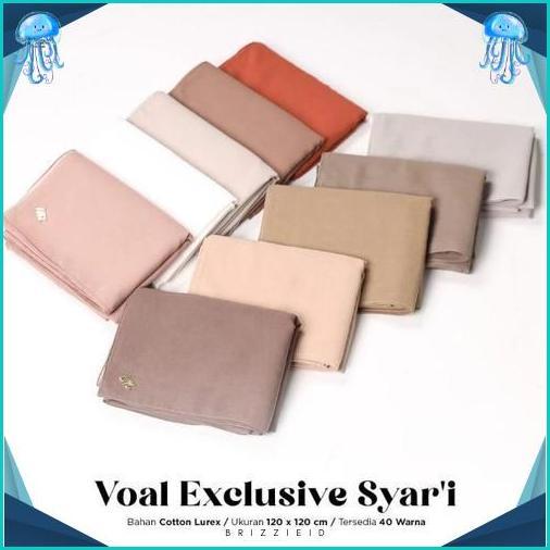 Hijab Segiempat Jumbo Voal Exclusive Syari 120X120Cm Jahit Tepi Umama
