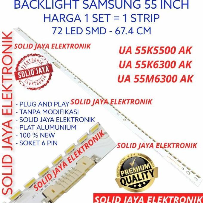 PROMO - BACKLIGHT TV LED SAMSUNG 55 INC UA55M6300 55M6300 AK 55K LAMPU BL IN