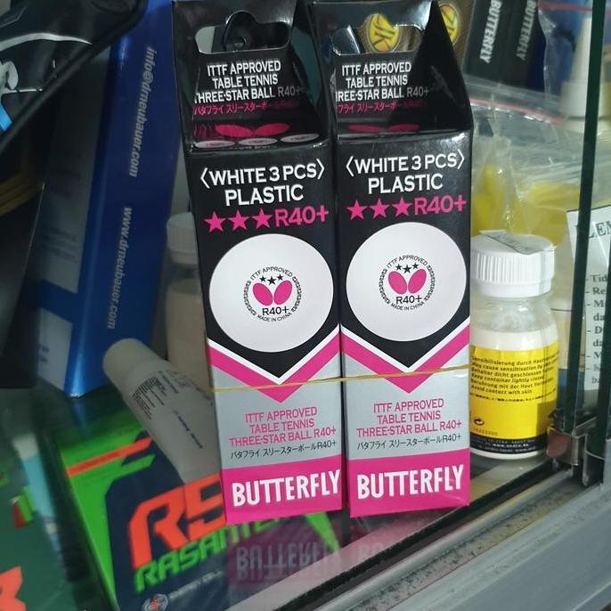 HARGA DISC - Bola pingpong BUTTERFLY R40+ ORIGINAL 100%
