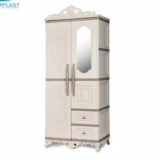 LEMARI PAKAIAN PLASTIK 2 PINTU LEMARI PAKAIAN MODERN LEMARI OTC 02 P