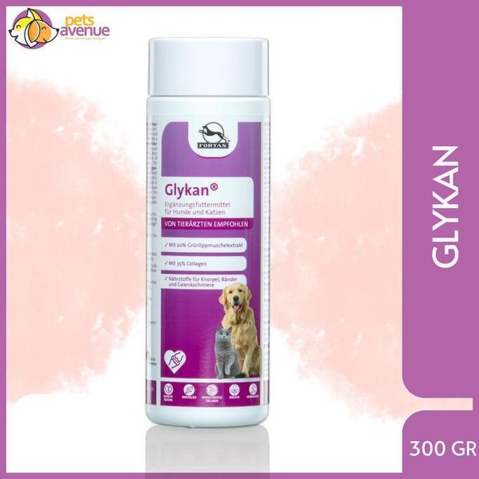 TERBARU - vitamin anjing tua/ vitamin sendi kaki anjing/ fortan glykan 300gr