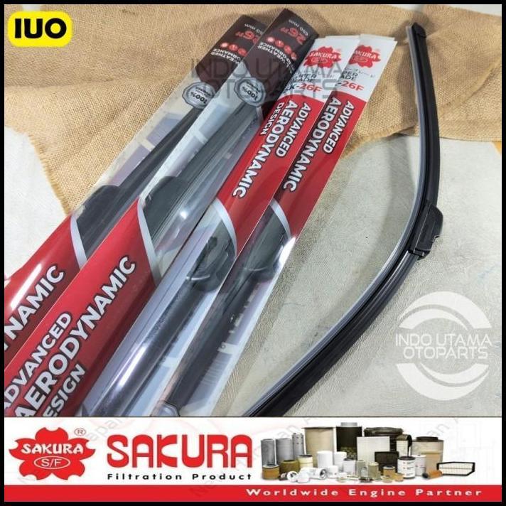 HOT DEAL WIPER FRAMELESS JAZZ RS 2008-ON KARET KACA MOBIL SAKURA 