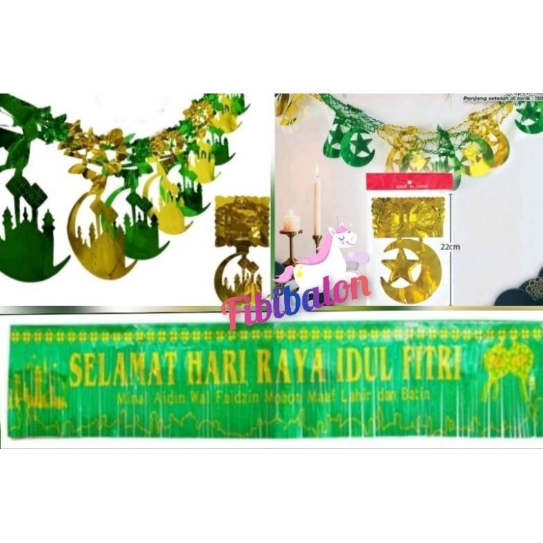 Termurah Garland Idul Fitri / Hiasan Lebaran/Garland Selamat Idul Fitri