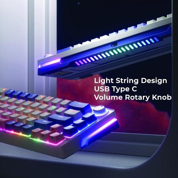 Zifriend ZA68 Mechanical Keyboard 68 Keys RGB Wired