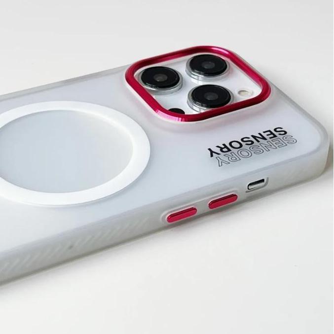 Case Magsafe iPhone 11 12 13 14 15 PRO MAX Sensory Matte Anti Kuning