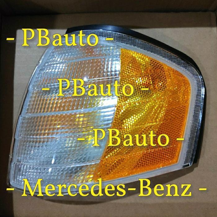 Set 2Pcs Lampu Sen Usa Putih Kuning ( Sein ) W202 Us Style Kiri Kanan / Left Right Model Amber White