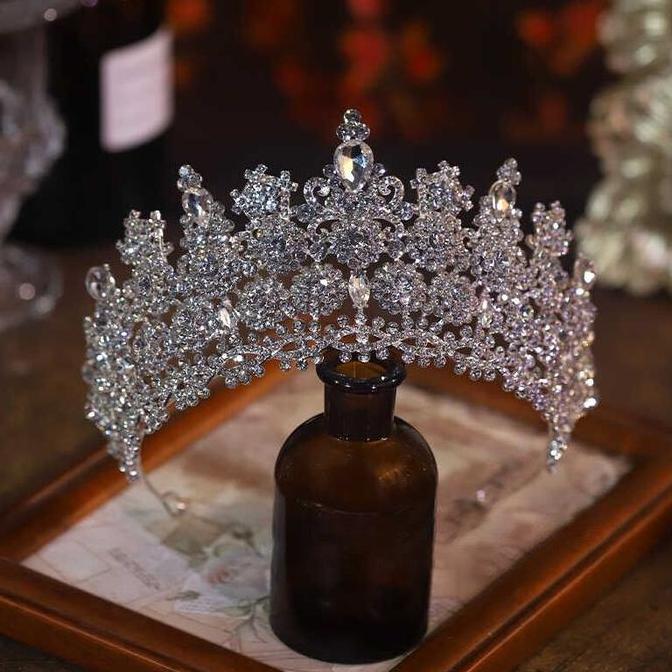 Mahkota Calla - Mahkota Pengantin Mewah Besar - Mahkota Pagent TM