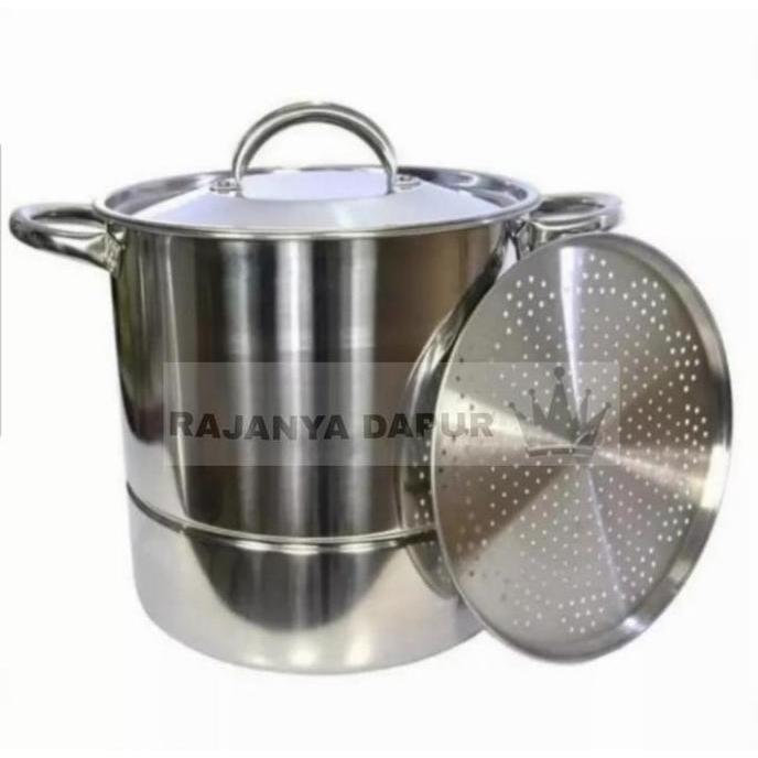 Panci stockpot supra stainless steel 30qt - panci stockpot supra stainless steel 30qt steamer - panc
