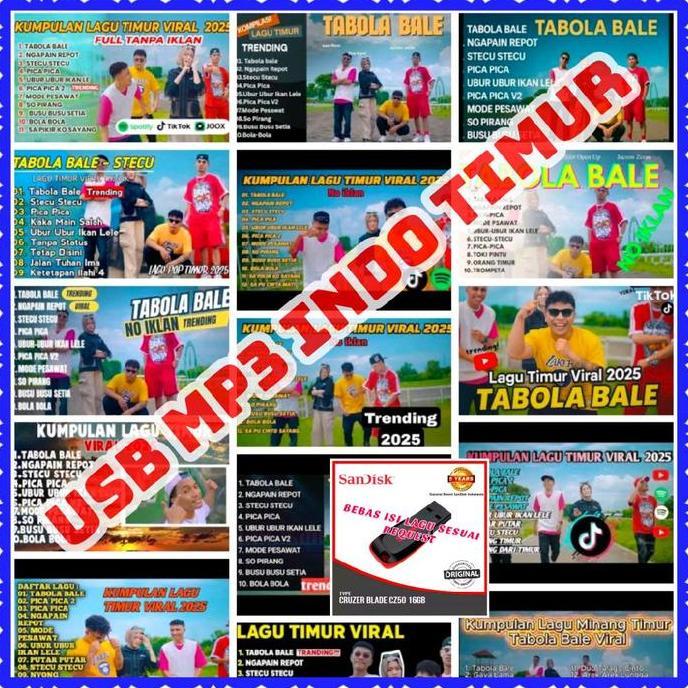 TERBARU - USB FLASHDISK MUSIK MOBIL MP3 MP4 LAGU INDONESIA HITS TERBARU