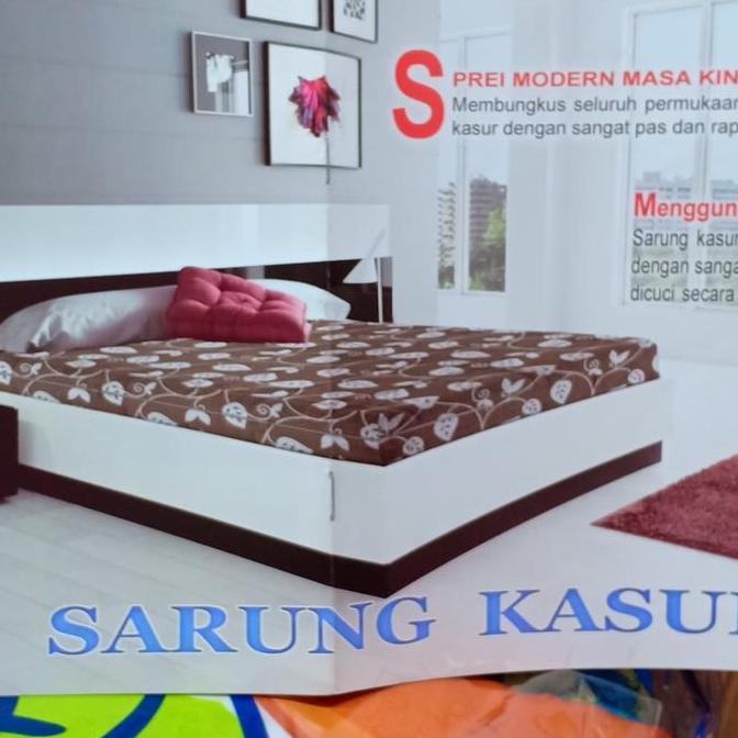 BEBAS ONGKIR - sarung kasur busa tinggi 20 ukuran 140 x 200 / 120 x 200