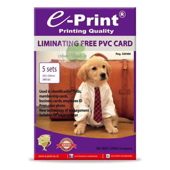 E-Print Laminating Free Pvc Card Kertas Laminating Id Card Promo Murah