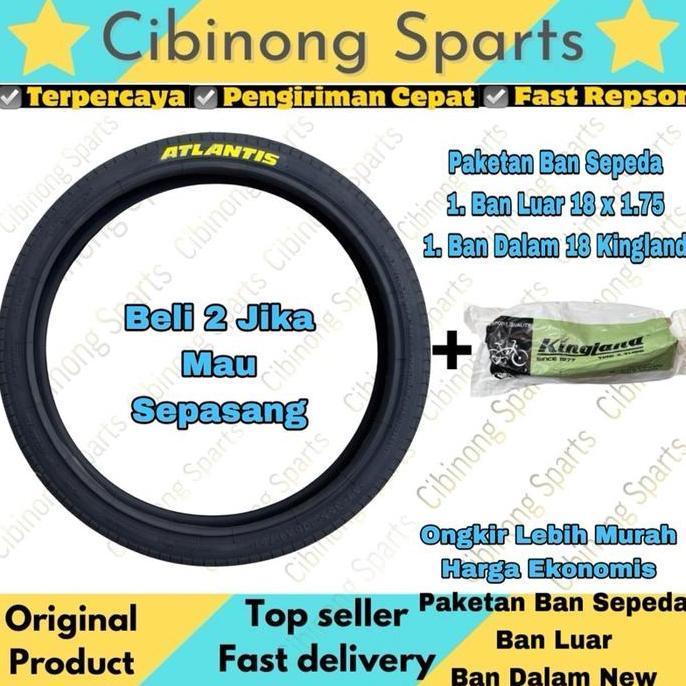 Promo Ban Luar Dan Ban Dalam Paket Ban Luar Dan Ban Dalam Sepeda Bmx, Mini, Lipat, Anak, Ukuran  18 