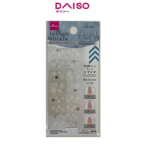 Daiso Gel nail sticker-frozen
