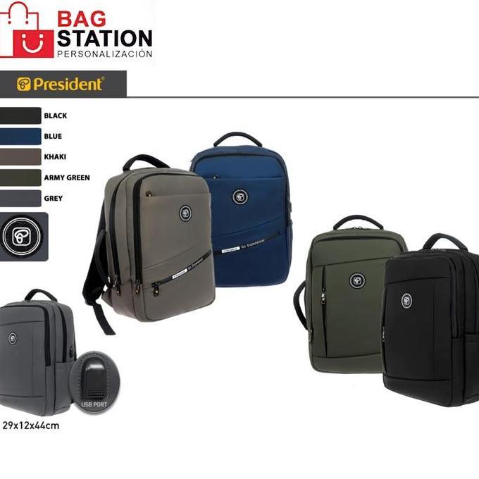 BEBAS ONGKIR - TAS RANSEL LAPTOP PRESIDENT USB ORIGINAL BACKPACK PRESIDENT TAS PUNGGUNG TAS PRIA TAS