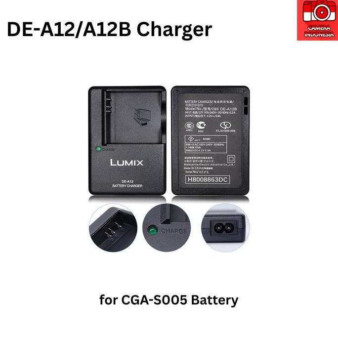 NEW Charger DE-A12 Baterai CGA-S005 Kamera Lumix DMC-FX01 DMC-FX07 DMC-FX10 DMC-FX100 DMC-FX12 DMC-F