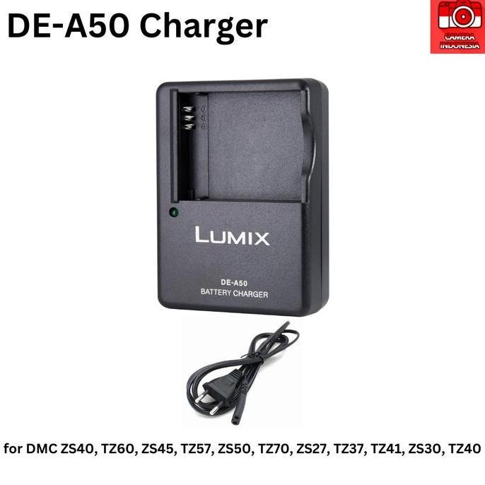 TERLARIS - Charger DE-A50 Baterai Kamera Lumix DMW-BCM13 DMC ZS40 TZ60 ZS45 TZ57 ZS50 TZ70 ZS27 TZ37